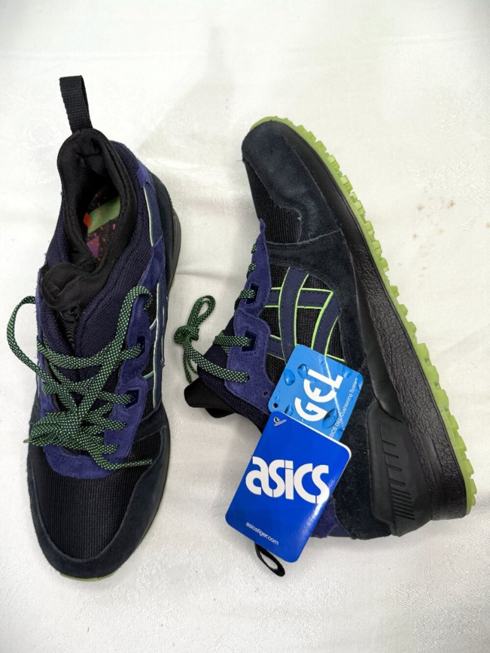 ASICS GEL Lyte MT Black/Peacoat Mesh Mid Top Sneakers H7XUK Men’s Size 9